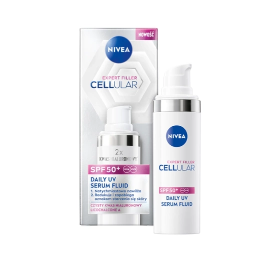 Kliknij na zdjęcie, aby je powiększyć NIVEA Cellular Expert Filler SPF 50+ Daily UV Gesichtsfluid-Serum 30ml