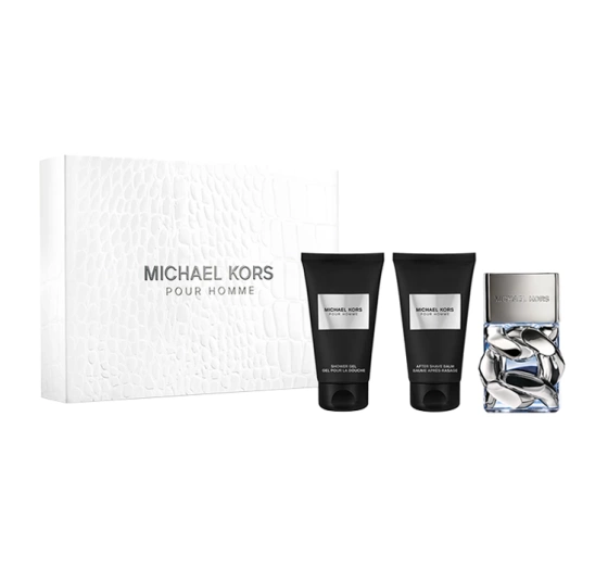 Michael Kors Pour Homme Eau de Parfum Spray 50 ml + Duschgel 50 ml + Aftershave-Balsam 50 ml