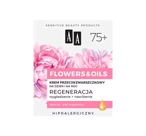 AA FLOWERS & OIL REGENERIERENDE ANTI FALTEN CREME TAG UND NACHT 75+ 50ML 