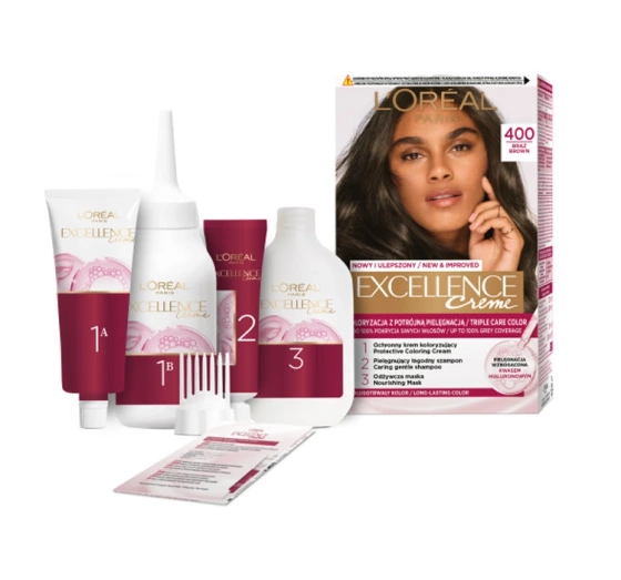 LOREAL EXCELLENCE CREME HAARFARBE 4.00 BRAUN