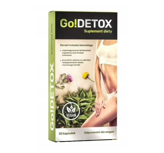 Kliknij na zdjęcie, aby je powiększyć Noble Health Go!Detox Nahrungsergänzungsmittel in Kapselform Löwenzahnwurzel