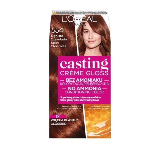 Kliknij na zdjęcie, aby je powiększyć LOREAL CASTING CREME GLOSS HAARFARBE 554 FEURIGE SCHOKOLADE