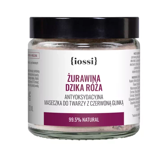 IOSSI GESICHTSMASKE MIT ROTEM LEHM CRANBERRY WILDE ROSE 120ML