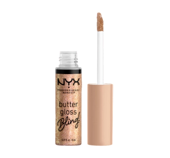Kliknij na zdjęcie, aby je powiększyć NYX PROFESSIONAL MAKEUP BUTTER GLOSS BLING LIPGLOSS 01 BRING THE BLING 8ML