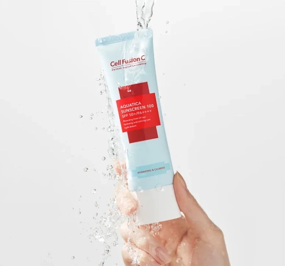 Cell Fusion C Aquatica Sunscreen 100 SPF50+/PA++++ feuchtigkeitsspendende Sonnencreme 50ml