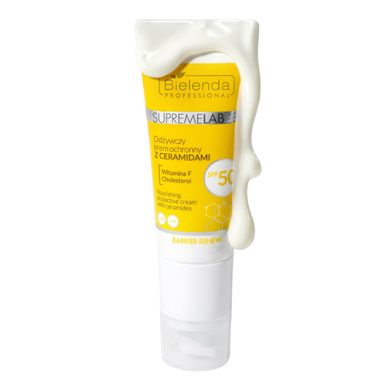 Bielenda Professional Supremelab Barrier Renew – pflegende Schutzcreme mit Ceramiden, LSF 50, 40 ml