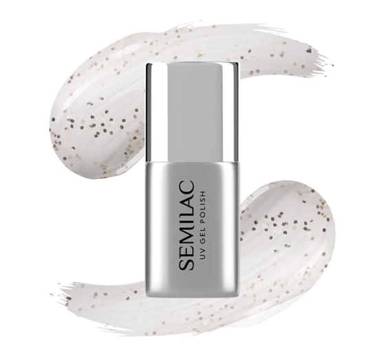 Kliknij na zdjęcie, aby je powiększyć Semilac TrendyLicious Top No Wipe mit goldenen Glitzerpartikeln T33 Old Money 7 ml