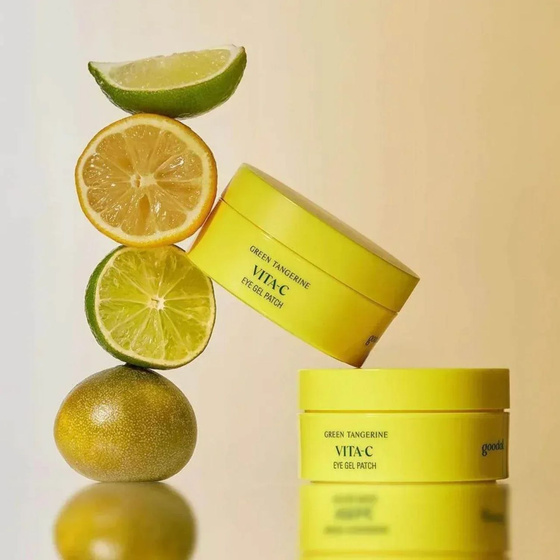 Goodal Green Tangerine Vita C Eye Gel Patch – Hydrogel-Augenpads mit Vitamin C, 60 Stück