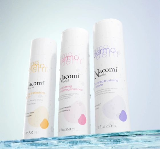 Nacomi Next Level Dermo Feuchtigkeitsspendend-beruhigendes Shampoo 250 ml