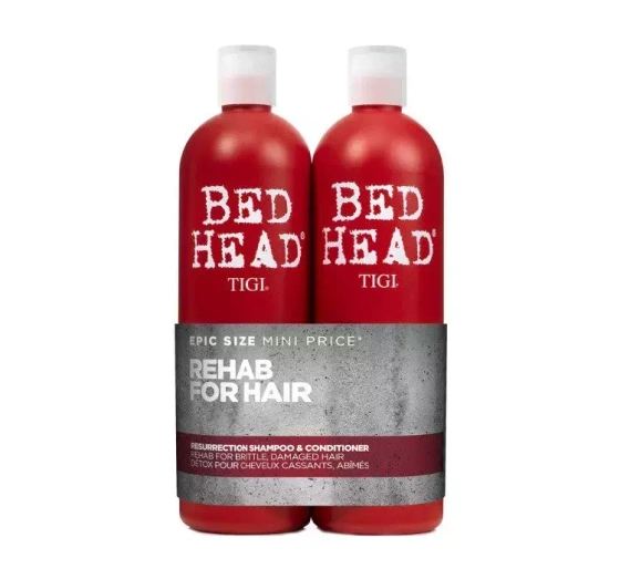 TIGI BED HEAD RESURRECTION SHAMPOO 750 ML + SPÜLUNG 750 ML SET