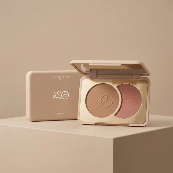 Kliknij na zdjęcie, aby je powiększyć Lovro Bronze & Blush Set Gepresster Bronzer und Rouge zum Konturieren 5 g