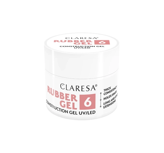 CLARESA RUBBER GEL AUFBAUGEL UV/LED 6 12G