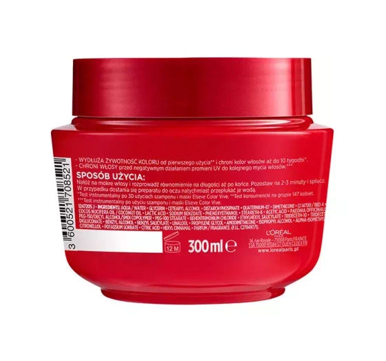 L'Oréal Paris Elseve Color Vive Haarmaske für coloriertes Haar 300 ml