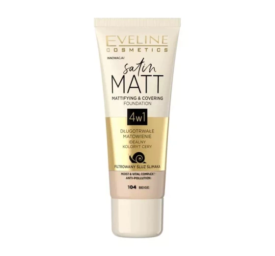 EVELINE SATIN MATT MATTIERENDE GRUNDIERUNG 104 BEIGE 30ML