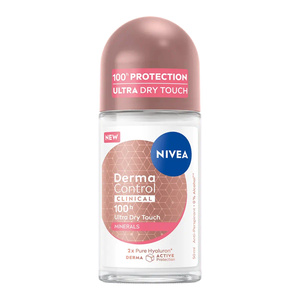 NIVEA DERMA DRY CONTROL MAXIMUM ANTITRANSPIRANT ROLL ON FÜR FRAUEN 50ML