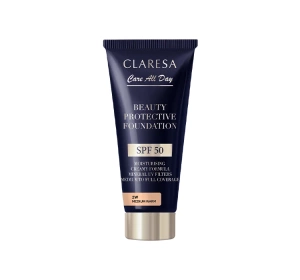 Claresa Care All Day Foundation mit SPF50 2W Medium Warm 30ml