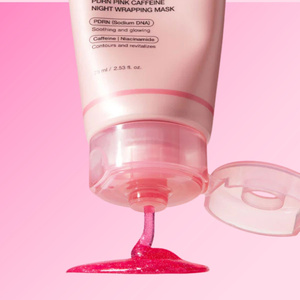 Medicube PDRN Pink Caffeine Night Wrapping Mask – straffende Peel-off-Gesichtsmaske für die Nacht mit Koffein und PDRN, 75 ml