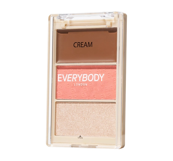 Everybody London Trio Face Contour-Palette Glow Me Peachy 8,6 g