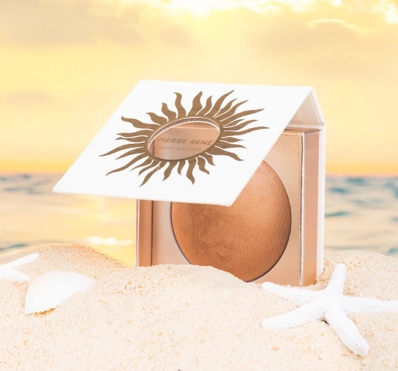 Pierre Rene Golden Horizon gebackener Bronzer mit Glanz 7,5 g
