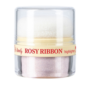 Lovely Rosy Ribbon Highlighter – loser Highlighter für Gesicht und Körper mit integriertem Döschen, 2 g