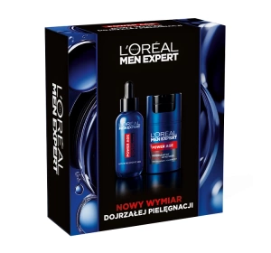 L'Oréal Paris Men Expert Power Age Geschenkset mit Pflegeprodukten für Männer Serum 30 ml + Gesichtscreme 50 ml