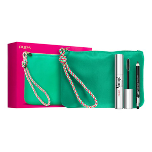 Pupa-Set: Vamp! Extreme Mascara 12 ml + Multiplay-Eyeliner 0,8 g + Kosmetiktasche