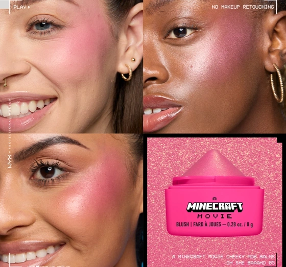 NYX Professional Makeup × A Minecraft Movie Cremiges Rouge 05 Oh She Baaahd 8 g