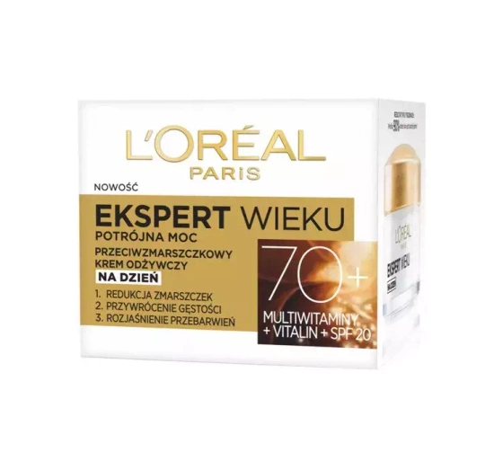 Kliknij na zdjęcie, aby je powiększyć LOREAL ANTIFALTEN EXPERTE ERNÄHRENDE TAGESCREME 70+ 50ML