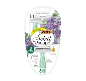 BIC Soleil Escape Einwegrasierer für Frauen Lavendel & Eukalyptus 3 Stück