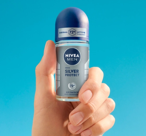 Kliknij na zdjęcie, aby je powiększyć NIVEA MEN Silver Protect Antitranspirant-Roll-on für Männer 50 ml