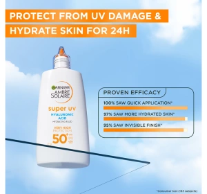 GARNIER AMBRE SOLAIRE ANTI-DARK SPOTS SUPER UV GESICHTSFLUID GEGEN HAUTVERFÄRBUNGEN SPF50+ 40ML