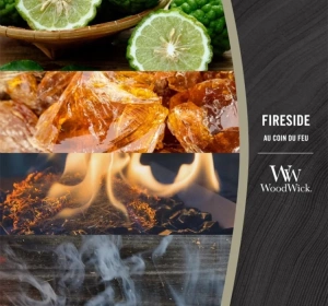 Woodwick Medium Jar Candle Duftkerze Fireside 275 g