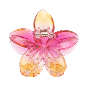 eCarla Haarklammer im Hawaii-Stil „Vacay Flower“ SP322 Pink-Gelb-Ombré