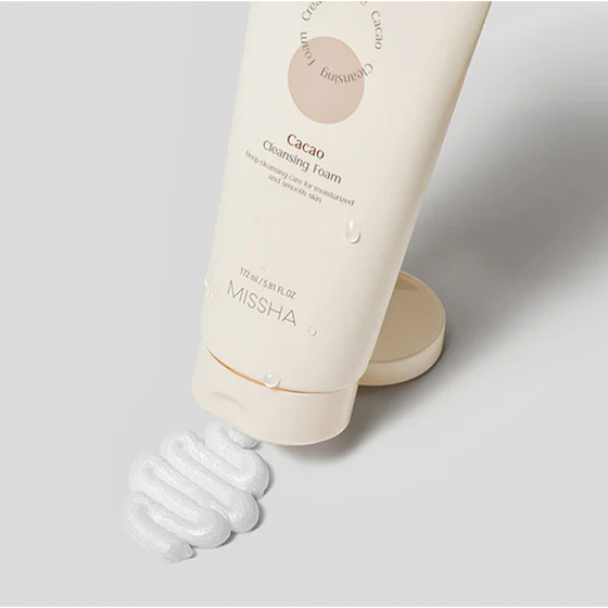 Missha Creamy Latte Cacao Cleansing Foam – tiefenreinigender Gesichtsreinigungsschaum 172 ml