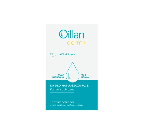 OILLAN DERM+ RÜCKFETTENDE SEIFE ZUM GESICHTS- UND KÖRPERWASCHEN FÜR TROCKENE UND ATOPISCHE HAUT 100G