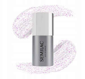 SEMILAC TOP NO WIPE HYBRIDTOP T17 SPRARKLIG PINK 7ML