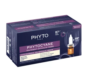 Phyto Phytocyane – Kur gegen fortschreitenden Haarausfall bei Frauen, 12 x 5 ml