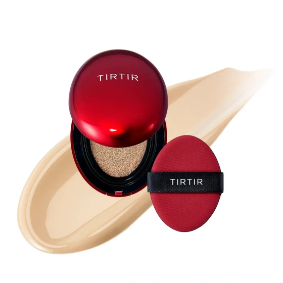 Kliknij na zdjęcie, aby je powiększyć TIRTIR Mask Fit Red Cushion SPF40 PA++ langanhaltende Mini-Gesichtsgrundierung in Kompaktform 21N Ivory 4,5 g