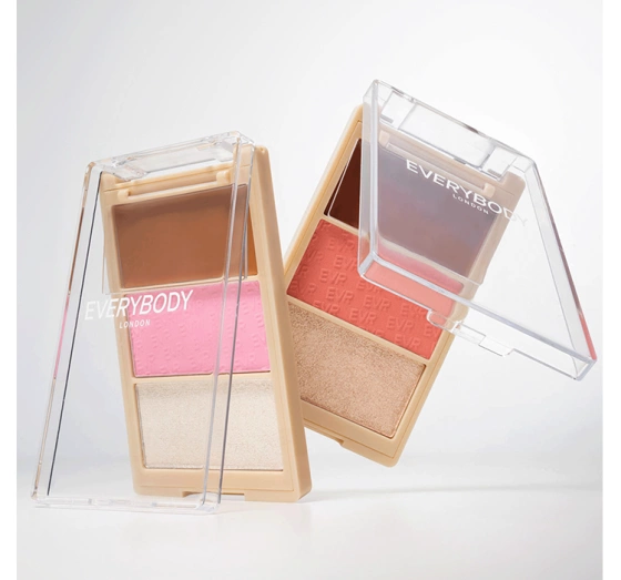 Everybody London Trio Face Contour-Palette Glow Me Peachy 8,6 g