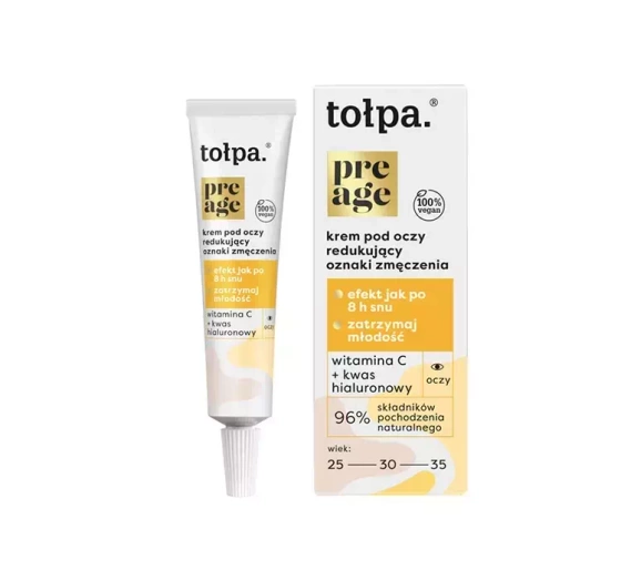 TOŁPA PRE AGE AUGENCREME ZUR REDUZIERUNG VON ERMÜDUNGSERSCHEINUNGEN 10ML