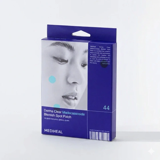 Kliknij na zdjęcie, aby je powiększyć Mediheal Derma Clear Madecassoside Blemish Spot Patch Pickel-Pflaster 44 Stück