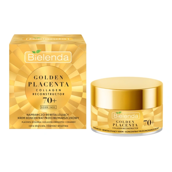 BIELENDA GOLDEN PLACENTA ANTI-FALTEN-CREME FÜR TAG UND NACHT 70+ 50ML