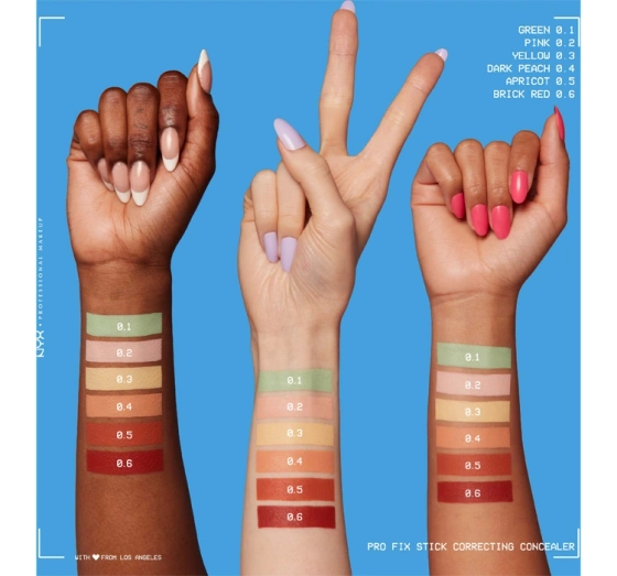 NYX Professional Makeup Pro Fix Stick Concealer-Stick für das Gesicht 0.6 Brick Red 1,6 g