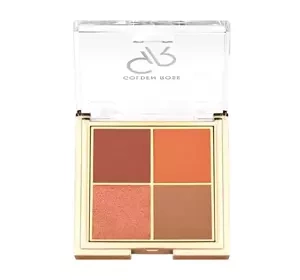 GOLDEN ROSE QUATTRO LIDSCHATTENPALETTE 05 RED BRICK 4x2,2G