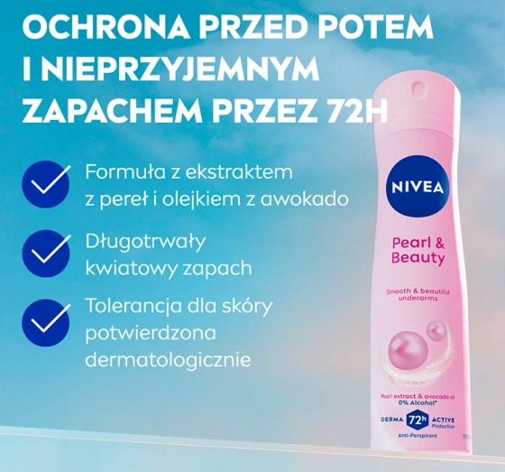 NIVEA Pearl&Beauty; Antitranspirant-Spray für Frauen 150 ml