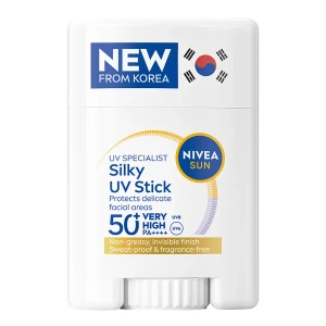 NIVEA SUN UV Specialist Silky UV Stick Sonnenstick für das Gesicht SPF 50+ PA++++ 15 g