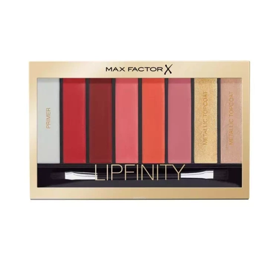 Kliknij na zdjęcie, aby je powiększyć MAX FACTOR LIPFINITY PALETTE REDS 04 12G