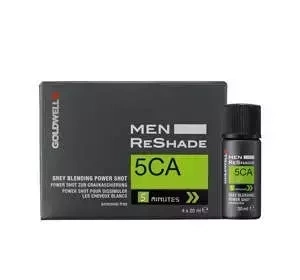 GOLDWELL MEN RESHADE HAARENTGRAUUNGSMITTEL FÜR MÄNNER 5CA COOL ASH LIGHT BROWN 4X20ML