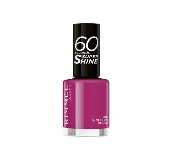 Rimmel 60 Seconds Super Shine Nagellack 336 Violet En Vogue 8ml