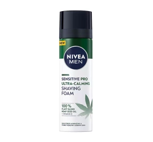 NIVEA MEN Sensitive Pro Rasierschaum mit Hanfsamen 200 ml